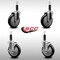 Service Caster 5'' SS Black Poly Wheel Swivel 1'' Expanding Stem Caster Set 2 Brakes, 4PK SCC-SSEX20S514-PPUB-BLK-2-TLB-2-1 - alternate 4